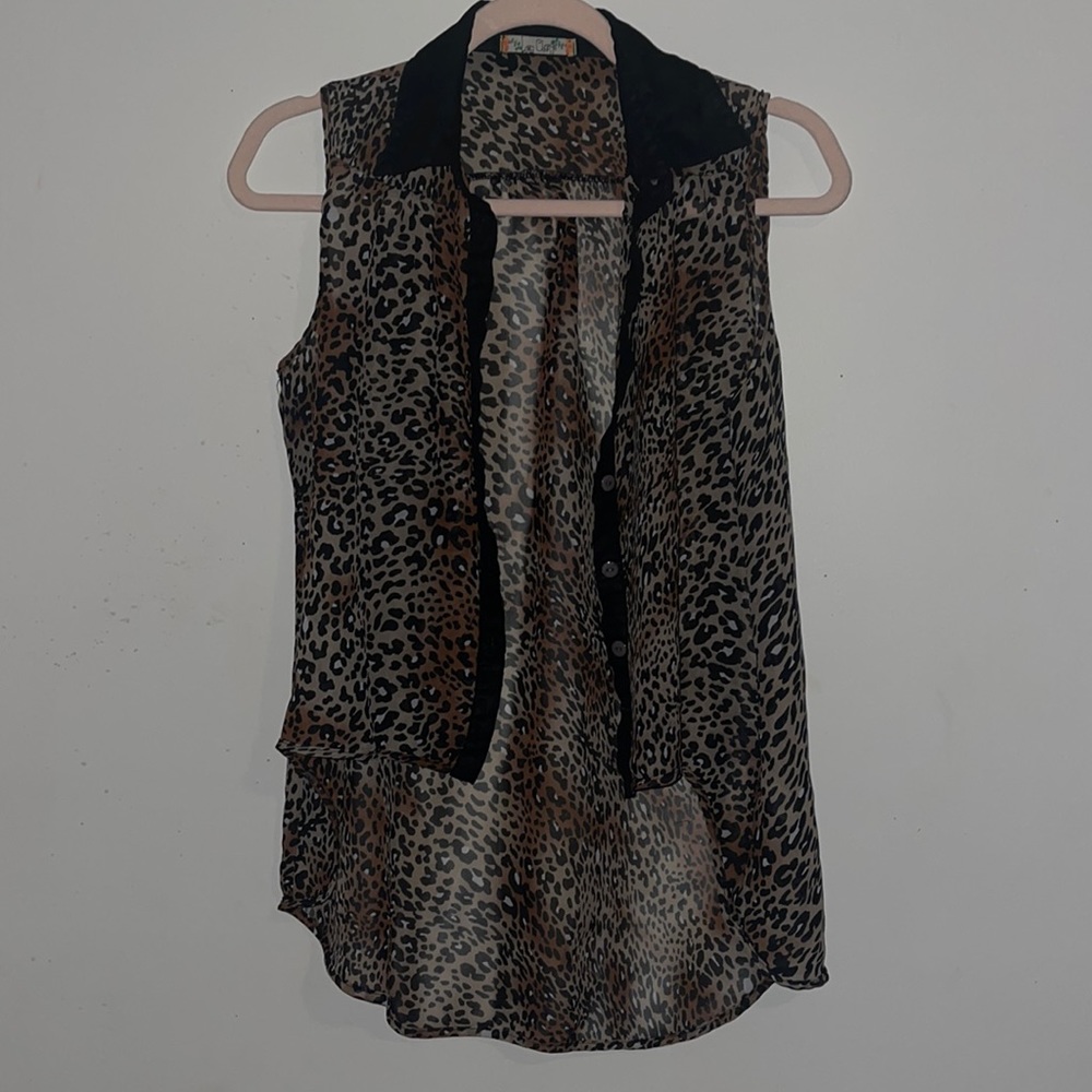 Love Change Sleeveless Sheer Vest